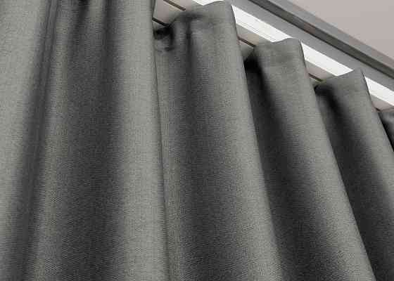 Шторная ткань Шенил однотонный цвет серый 1592ш Киев