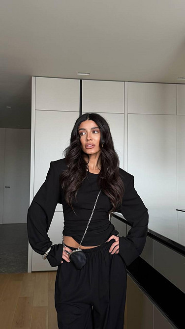 Жіночий стильний повсякденний костюм двійка турецька віскоза Одеса - фото 2