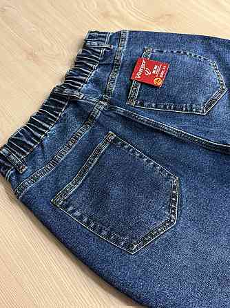 Джинсы женские Vanver 2110 Mom Jeans бананы на резинке большие размеры синие, синий, 33, 33, 90 см, 117 см Киев