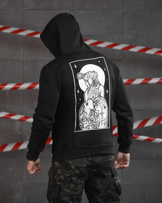 Худи на флисе Girl black ВТ4770 Одесса - изображение 1