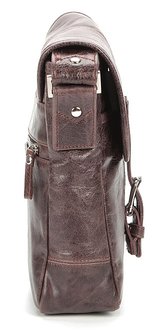 Сумка из натуральной кожи Коричневая (SHVIGEL) Киев - изображение 11