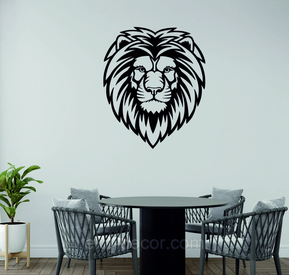 Декоративное настенное Панно «Лев» Декор на стену 70*59 см, Черный Киев - изображение 3