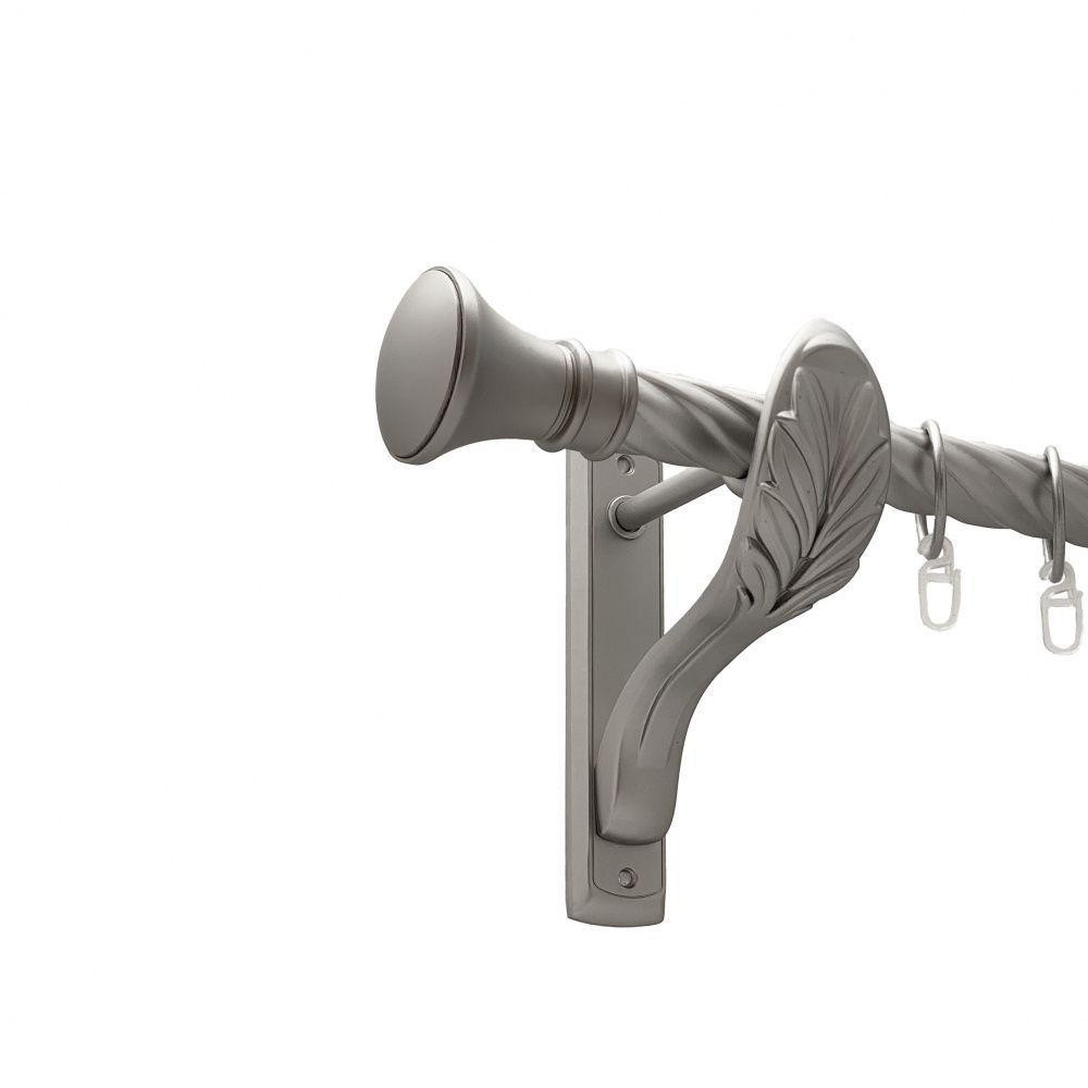 Карниз Orvit Люксор металевий однорядний ретро скручена труба кільце металеве Сатин 25 мм 200 см (00-00011408) Львів - фото 1