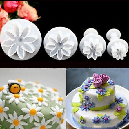 Набор кондитерских плунжеров Ромашки 4 штуки белый Киев - изображение 7