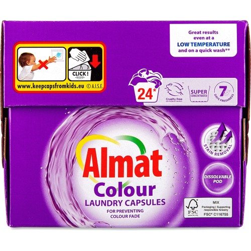 Aldi Almat Almat Colour Liquid Laundry капсули для прання Almat Colour 24 капсули Львів