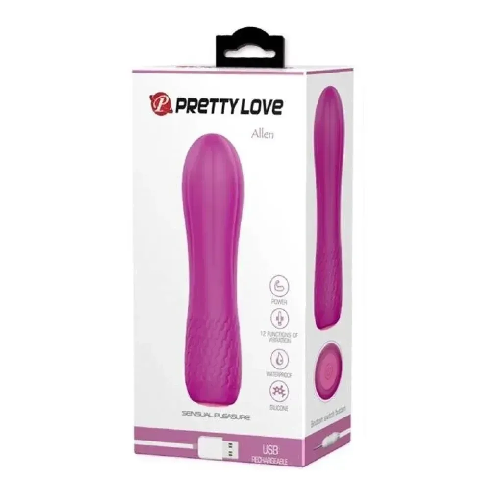 Вагинальный вибратор Pretty Love Allen фуксия, 11.6 х 3.1 см Sex Aura Киев - изображение 8