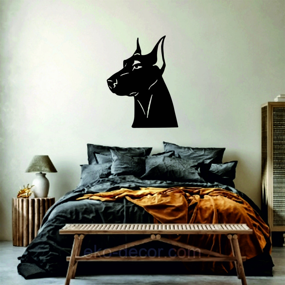 Декоративне настінне Панно «Доберман», Декор на стіну Київ - фото 3