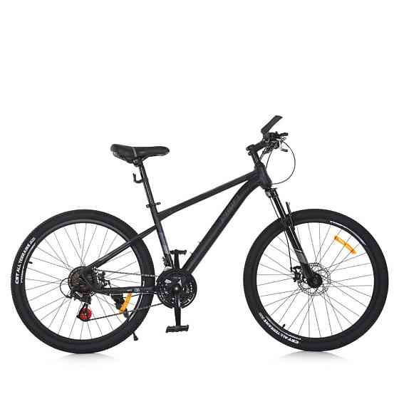 Велосипед SKD75 MTB 2605-1, 26 дюймів, сталева рама 16 Sunrun 24SP чорний Вінниця