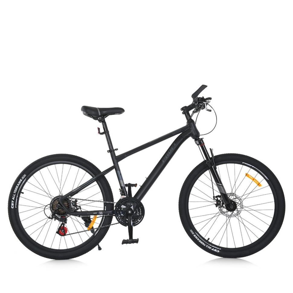 Велосипед SKD75 MTB 2605-1, 26 дюймів, сталева рама 16 Sunrun 24SP чорний Вінниця - фото 1
