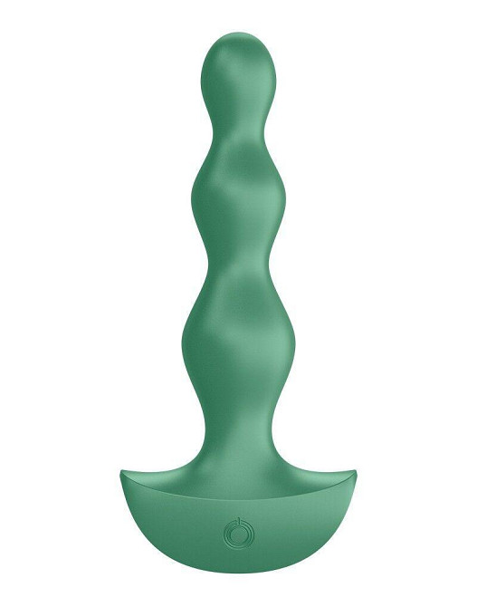 Анальний стимулятор-намистини з двома моторами Satisfyer Lolli-Plug 2 Green Sex Aura Київ - фото 1