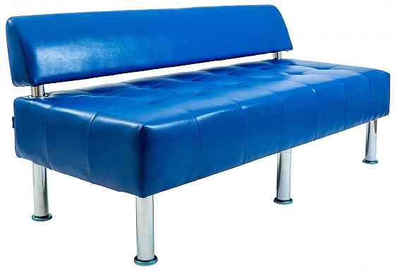 Диван Rainbow Office двойка со спинкой 1550х650х750 Синий Киев