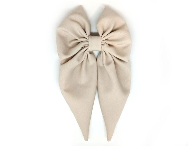 Заколка бант бежевая Киев - изображение 1