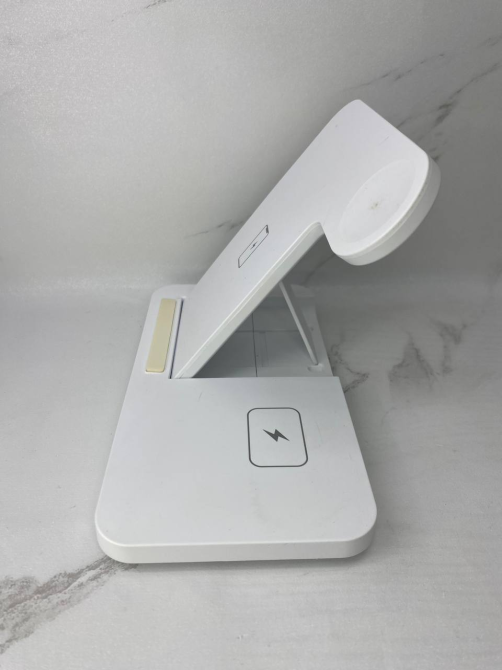 Швидка бездротова зарядка 15W 3в1 для телефону iPhone/навушників AirPods/годин Apple Watch складана Б/В Київ - фото 4