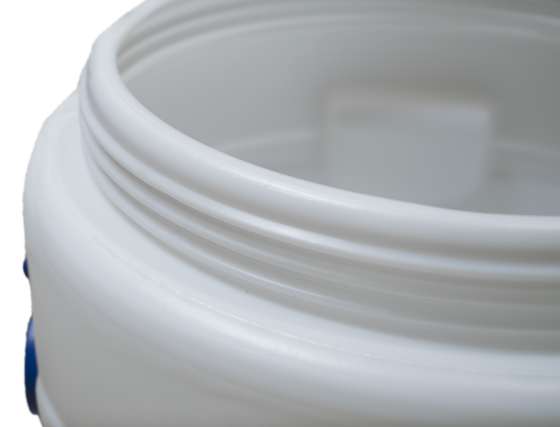 Пластиковая  бочка  30 л пищевая белая бидон  широкая горловина для солений,меда, молока Днепр