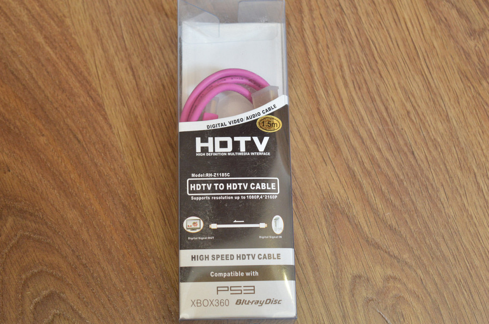 Кабель E-Cable HDMI - HDMI 1,5м Slim круглый розовый Полтава - изображение 1