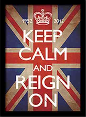 Постер у рамі Keep Calm and Reign On 30 х 40 см Рівне