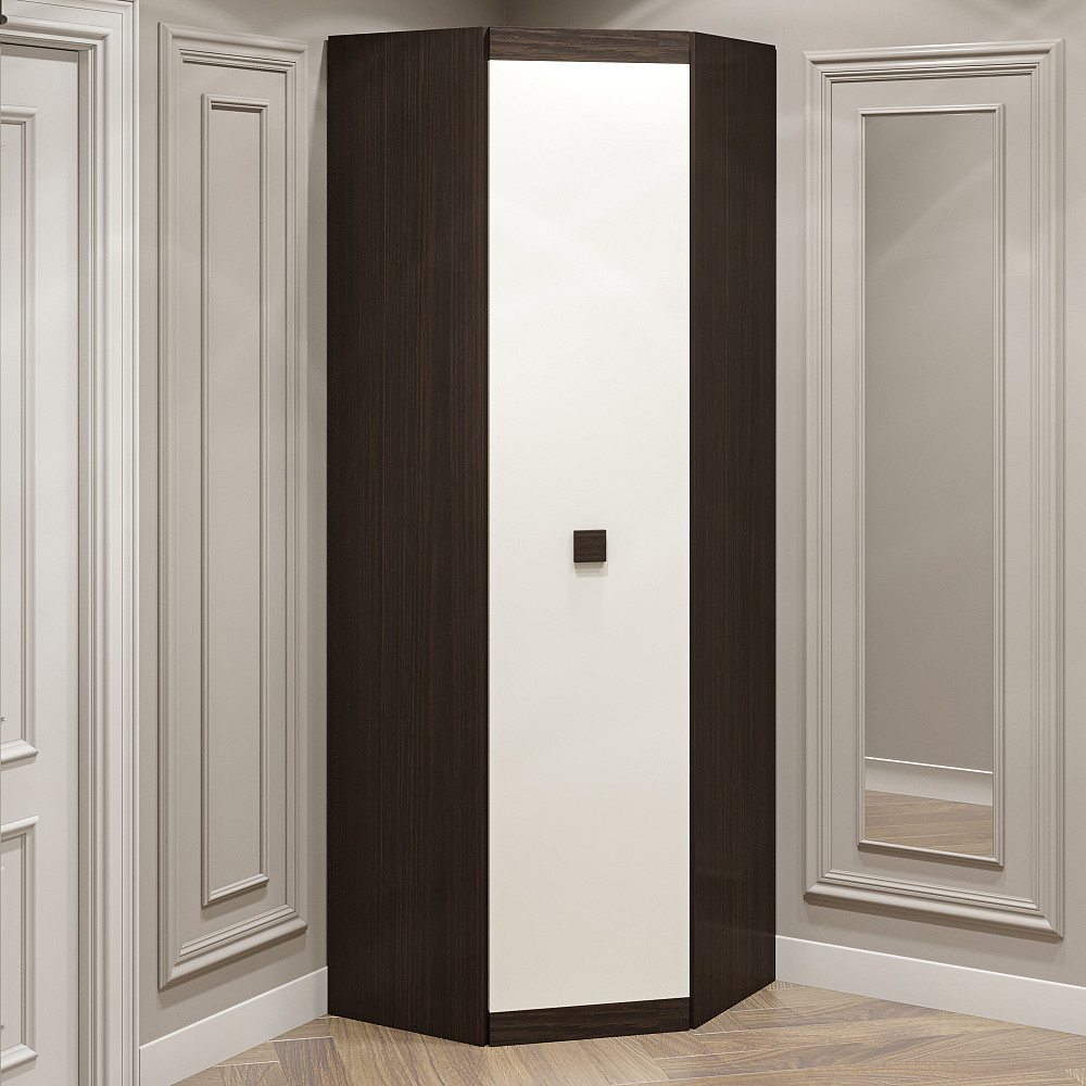 Шкаф угловой Эверест Соната-700 венге темный + белый (DTM-2316) Днепр - изображение 2