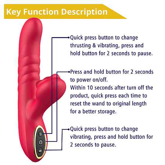 Вібратор - Erospace Sweet Play G-Spot Vibrator With Thrusting A2 Sex Aura Київ