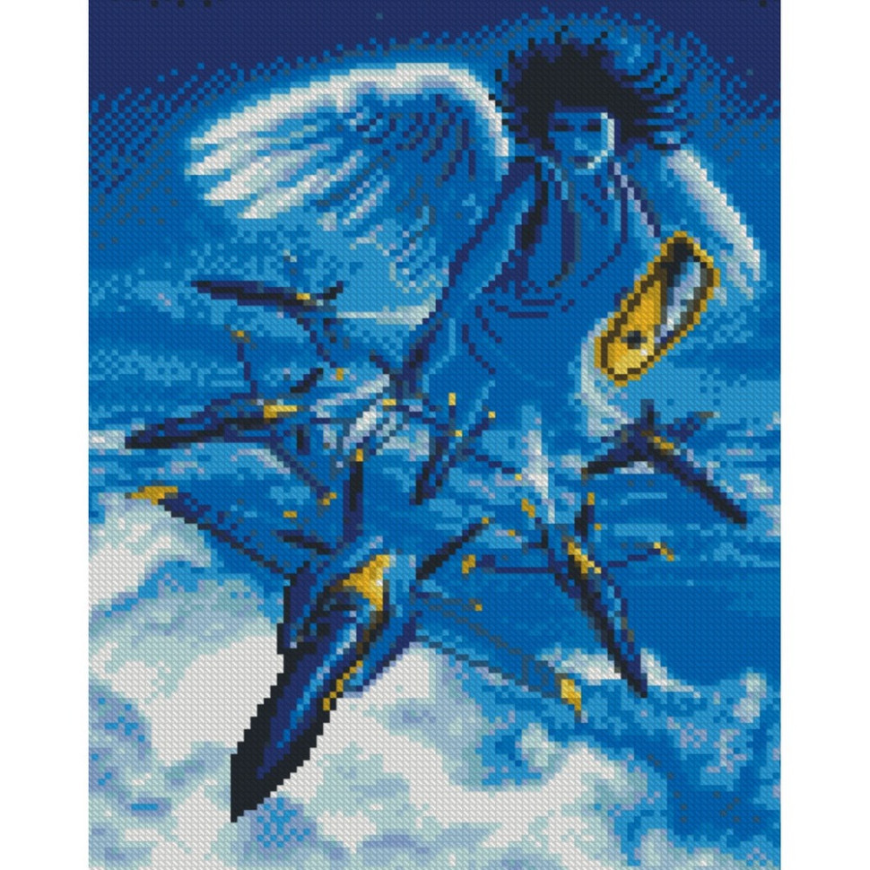Алмазна мозаїка "Янгол-охоронець України" HX487 30х40 см Вінниця - фото 1