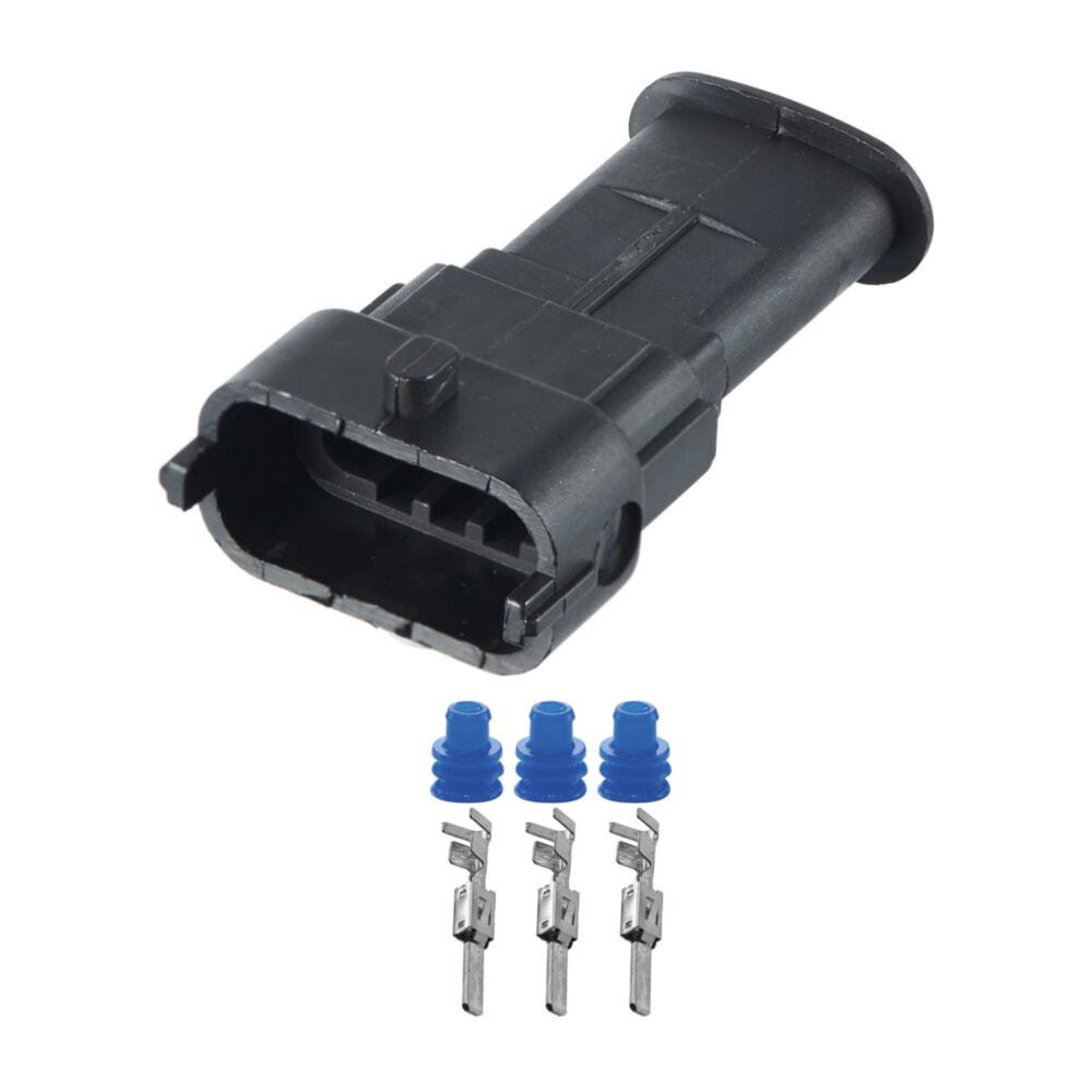 Разъем коннектор 3-кон., Bosch Универсальная, Германия универс., Моторный отсек, Много марок 40550 Киев - изображение 1