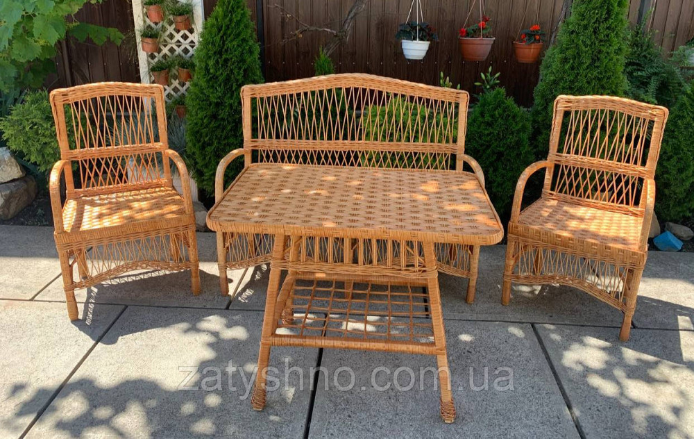 Набор з диваном плетенный из лозы Киев - изображение 6