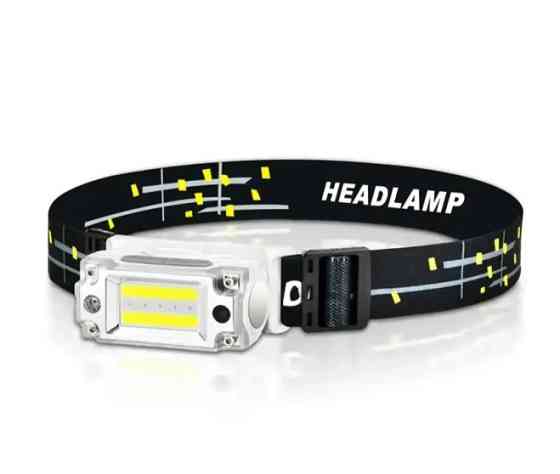 Ліхтар налобний BL-T133, із сенсором 9073, чорно-білий Вінниця