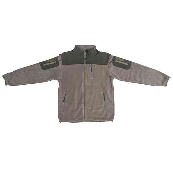 Тепла флісова армійська кофта, тактична кофта для військових та армії зсу кольору хакі розмір S Кам'янець-Подільський