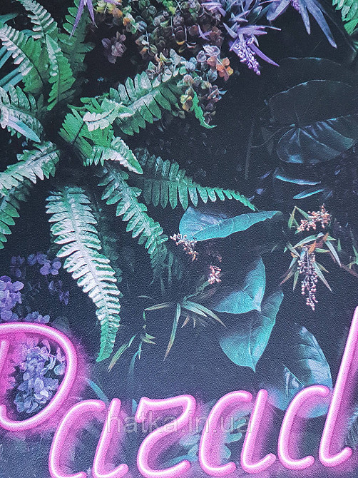 Шпалери флізелінові еко Decoprint Good Vibes 0.53х10 м дитячі молодіжні дерева пальми тропіки написи зелені Київ - фото 4