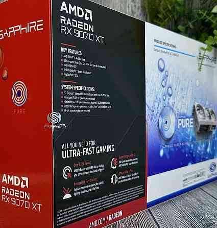 Відеокарта Sapphire Radeon RX 9070 XT PURE 1 шт. NEW! Харків