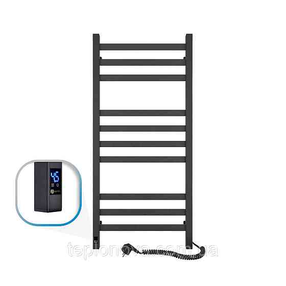 Сушарка для рушників Авангард 480х1000 Sensor права з таймером, чорний муар Чернівці