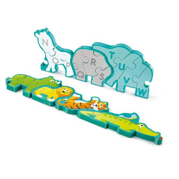 Деревянный пазл-алфавит Hape Парад зверей 26 эл. (E1627) Харьков - изображение 9