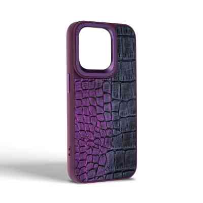 Чехол для мобильного телефона Harder Glamorous Croco Apple iPhone 15 Pro Dark Purple (ARM76763) Винница