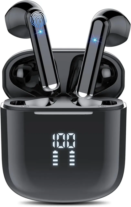 Бездротові навушники OYIB MD058A Bluetooth 5.3, навушники 4 мікрофони ENC водонепроникні IP7 зі світлодіодним дисплеєм, Уцінка Київ - фото 9