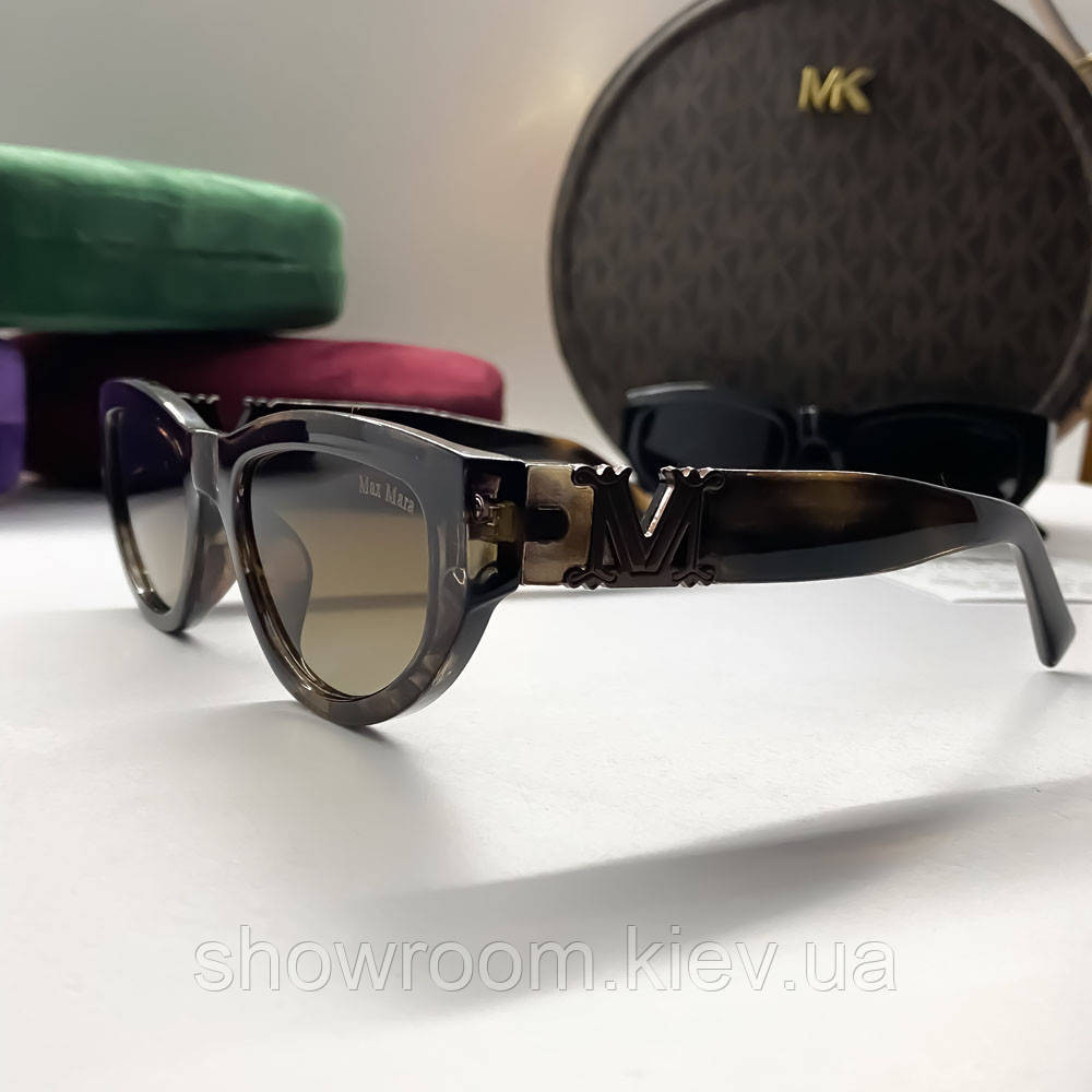 Женские солнцезащитные очки Max Mara (3610) коричневые Киев - изображение 4