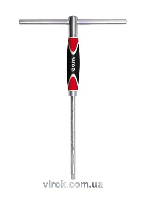 Вороток до торцевих головок YATO : тип "T", з квадратом- 1/4", L=310 мм [10/40] Одеса - фото 1