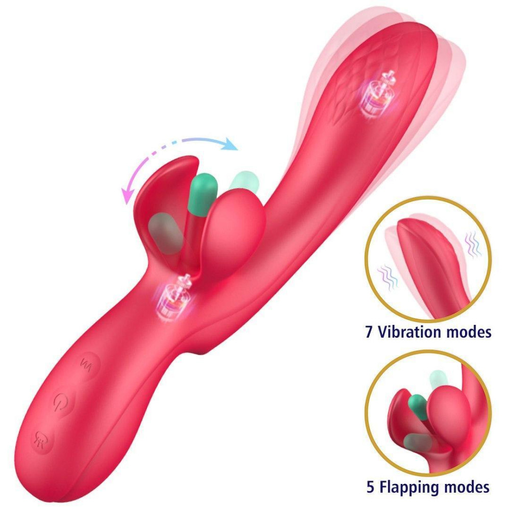 Вібратор - Erospace Sweet Play G-Spot & Critoral Flappinng Vibrator A16 Sex Aura Київ - фото 3