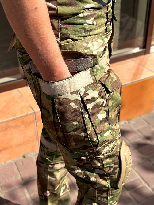 Військові чоловічі посилені штани Call Dragon мультикам з регуляцією наколінниками ріп стоп весна літо осінь Львів - фото 9