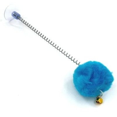 Іграшка для котів Hippie Pet М'ячик на присосці синій 23 см (HIPCT2304089M) Вінниця - фото 1