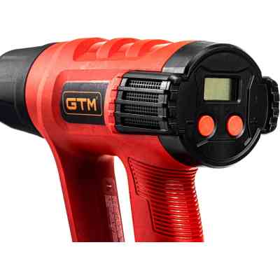 Будівельний фен GTM HG2000EM, 2000Вт, 80-600С, 300/500л/хв, LCD-дисплей (HG2000EM) Вінниця