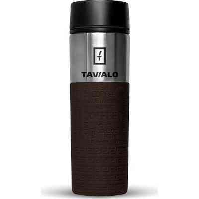 Термокружка Tavialo + 2 ущільнювальних кільця 420 мл Коричневий (190420112) Винница