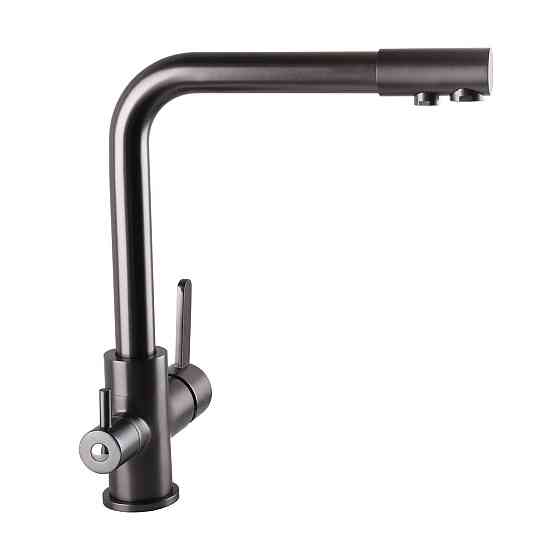 Смеситель для кухни под осмос Globus Lux LAZER GLLR-0444-11-GRAPHITE Киев