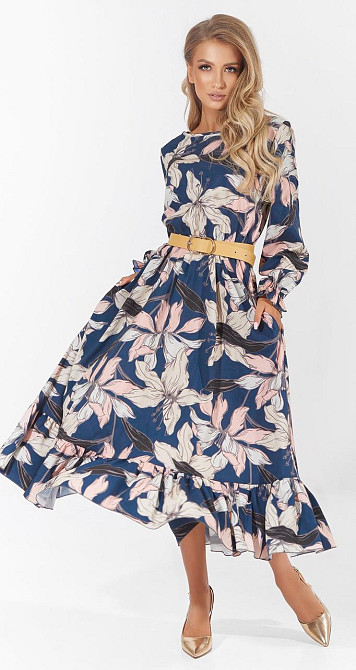 Модное платье с оборкой (48) Киев - изображение 1