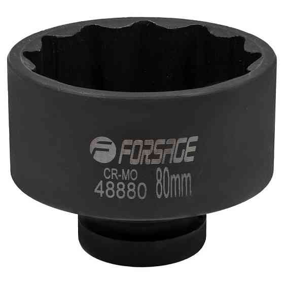 Головка ударна 80 мм (12 г),1" Forsage F-48880 Одеса