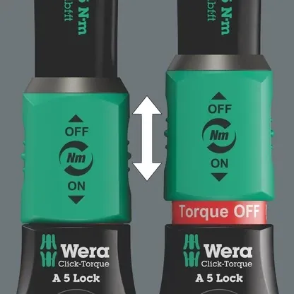 Динамометричний ключ Wera Click-Torque Lock A 6 1/4" 2.5-25 Нм 05075605001 Одеса