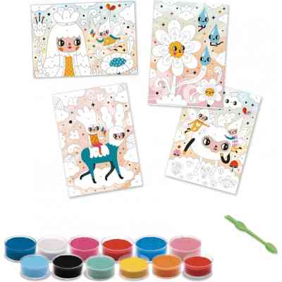 Набор для творчества Djeco Прекрасно мило художественный комплект рисования цветным песком (DJ08678) Винница