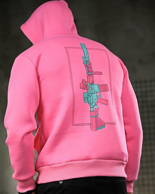 Милитари худи на флисе GENESIS M14 pink ПП8068 Одесса - изображение 4