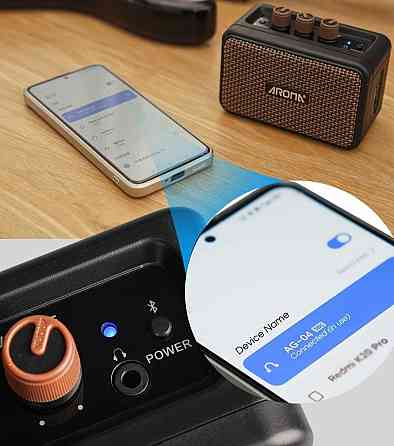 Комбопідсилювач портативний для гітари Aroma AG-04, Bluetooth, 5 ват. Харків