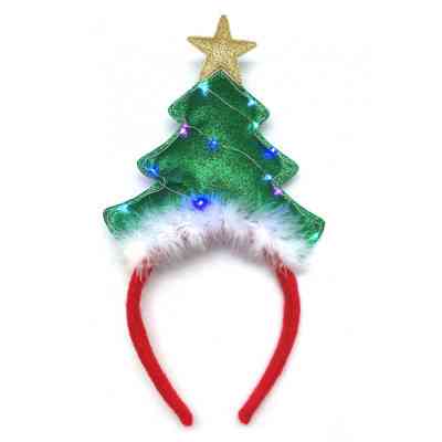 Дитячий обруч для волосся Novogod`ko Ялинка, LED (973748) Вінниця