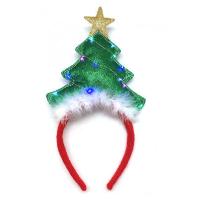 Дитячий обруч для волосся Novogod`ko Ялинка, LED (973748) Вінниця - фото 1