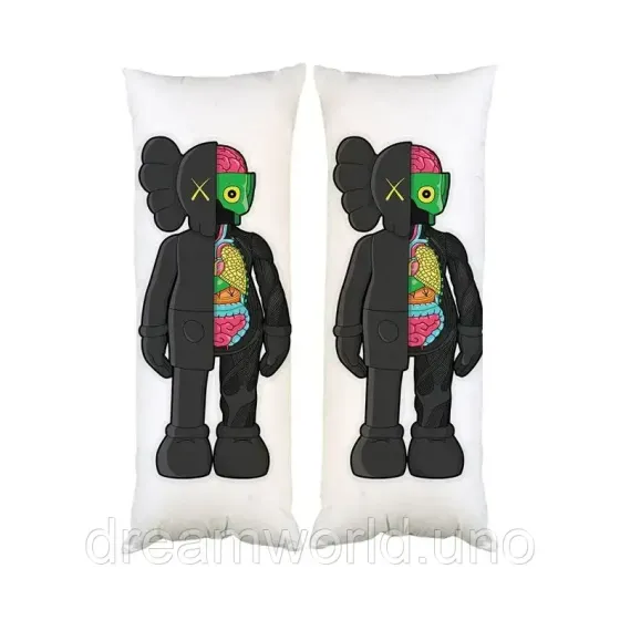 Подушка дакімакура KAWS декоративна парова подушка для обіймання 50х150 Харків